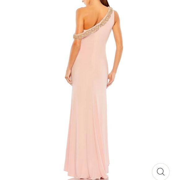 Mac Duggal Beaded Drop Shoulder Jersey Gown ~ Currently on the website - Picture 4 of 14
